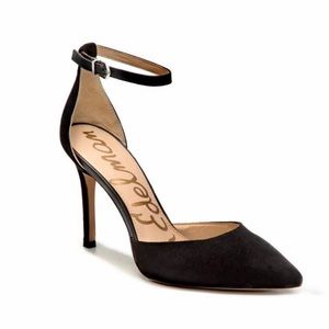 Sam Edelman Black Suede Harlow Heel